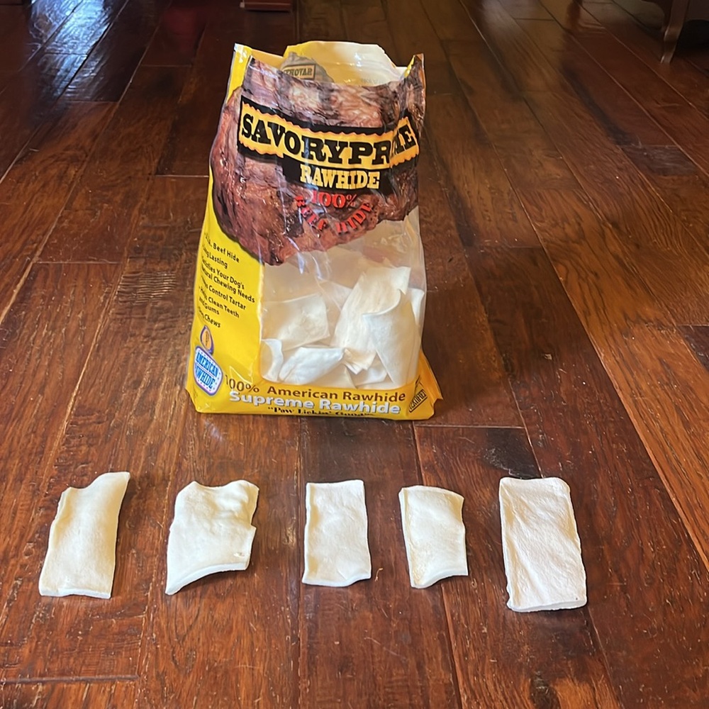 Savory Prime Rawhide 100% Beef Hide. 100% American Rawhide Supreme Rawhide.